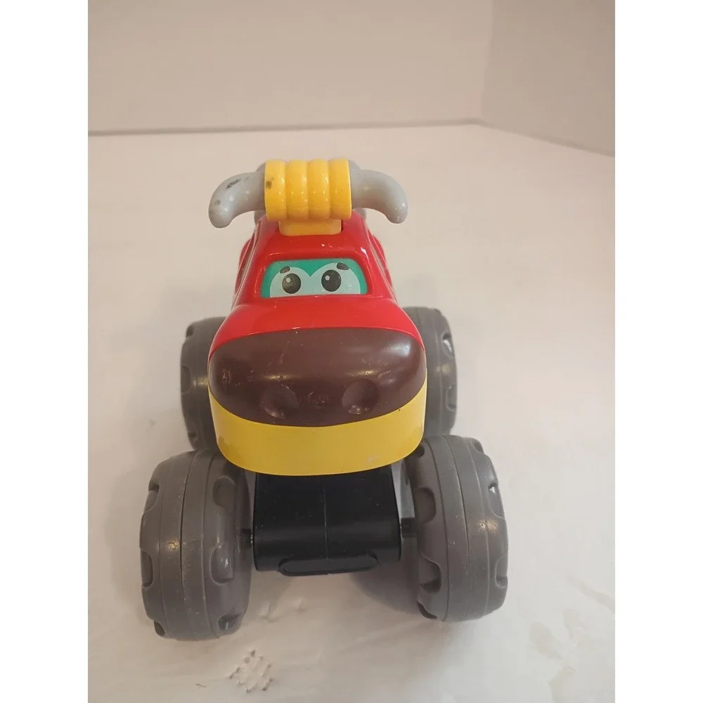 VTech Go Go Smart Wheels Bulls Monster Truck Red Flame Bull Horns Toy Car